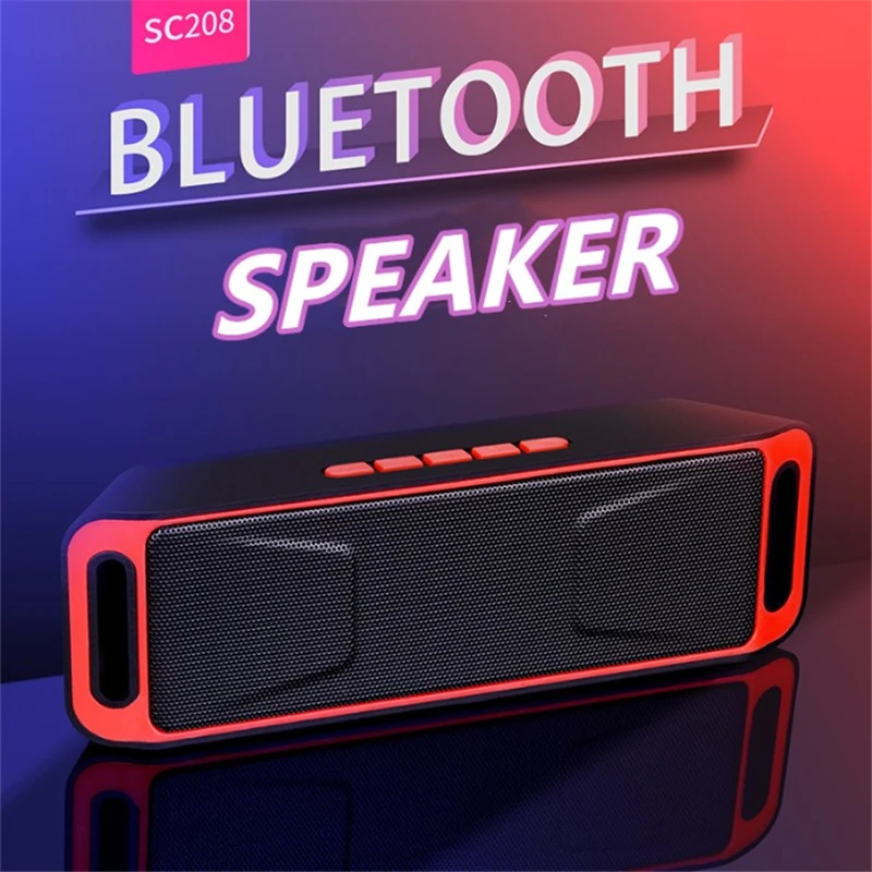 Bluetooth динамик с поддержкой AUX TF карты U дисковый вход музыка Бас Звук микрофоном 1000