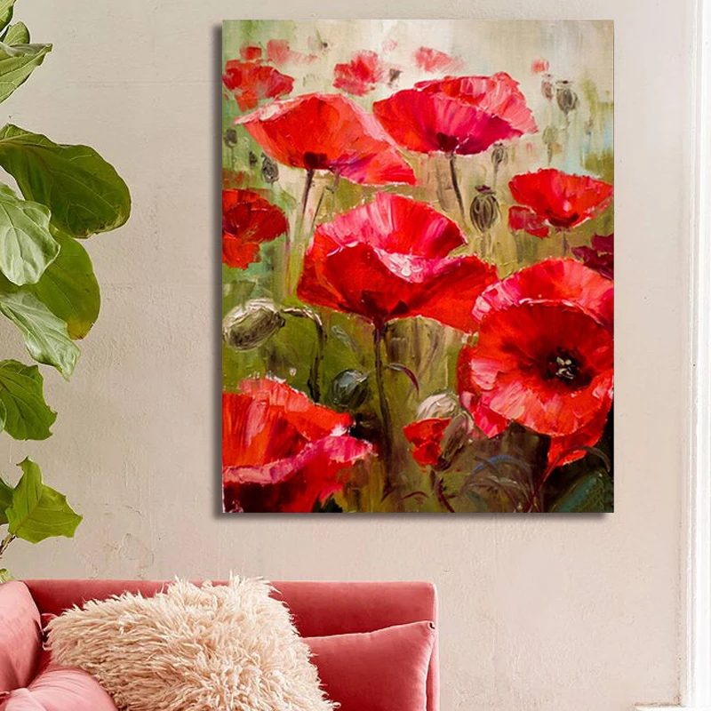 Diy разрисовка по цифровым картинкам цветочное искусство креативная ручная