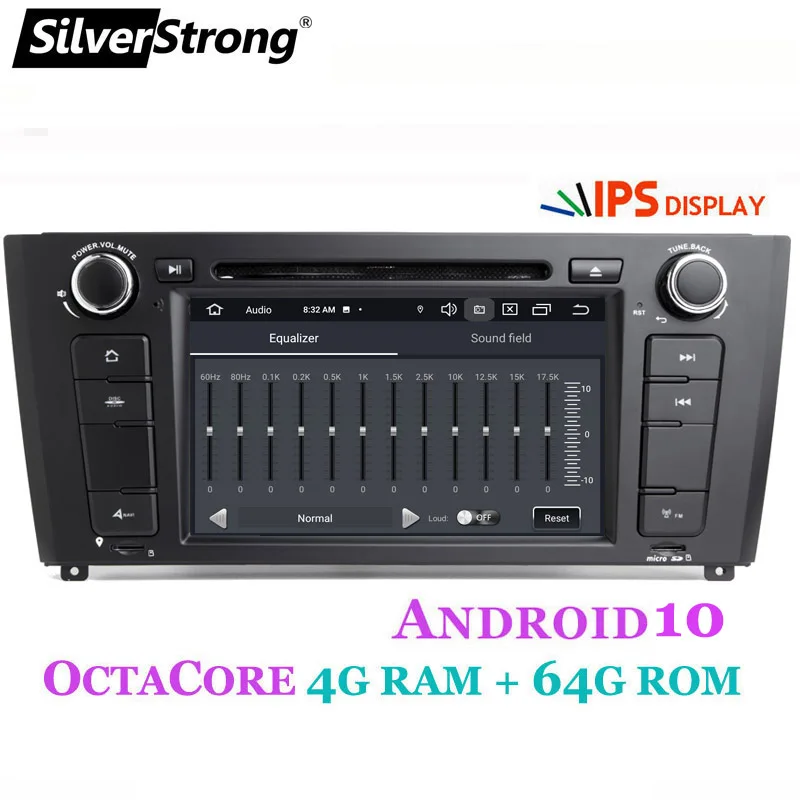 SilverStrong OctaCore автомобильный DVD для BMW Android10.0 E81 E82 E88 2004-2011 1 серия с 64 Гб ROM радио carplay DAB