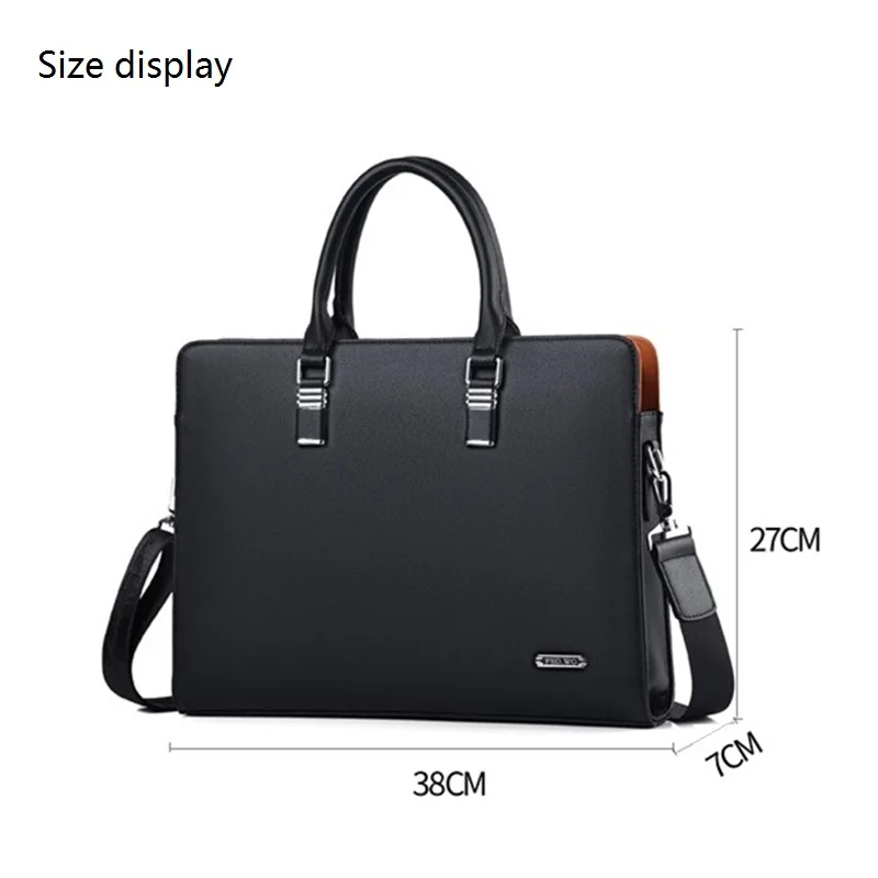Men's Fashion Business Briefcase Leather Shoulder Bag For Male 14 15 inch Laptop Travel Large Capacity Handbag Messenger Bags