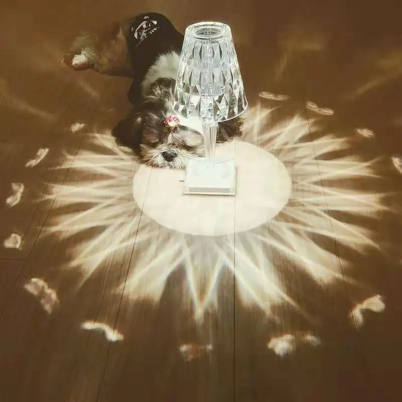 

Design Mini Table Light Transparent Table Led Light Crystal Table Lamp lamps for bedroom neon sign nightstand kid study