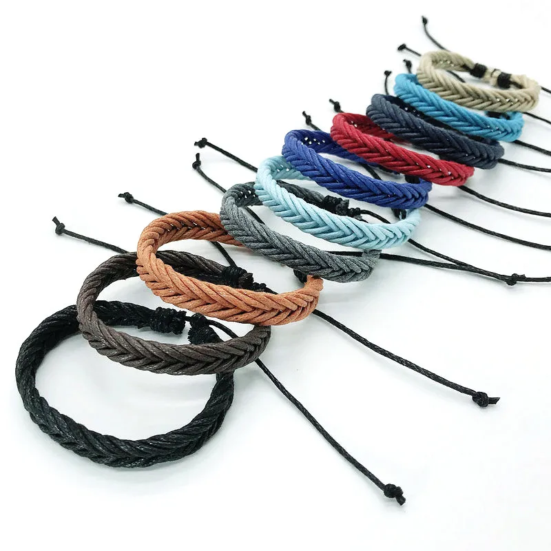 Handmade Bracelets Rope Braided Woven Wrap 5 Handmade Bracelets Rope Braided Woven Wrap 5