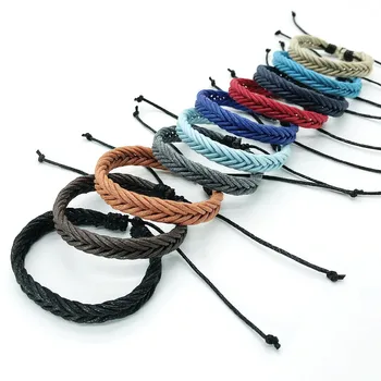 Handmade Bracelets Rope Braided Woven Wrap 5