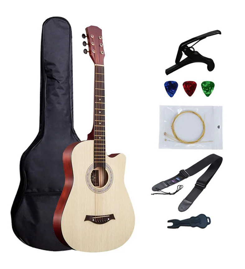 38 дюймов гитара Акустическая для начинающих Музыкальные инструменты