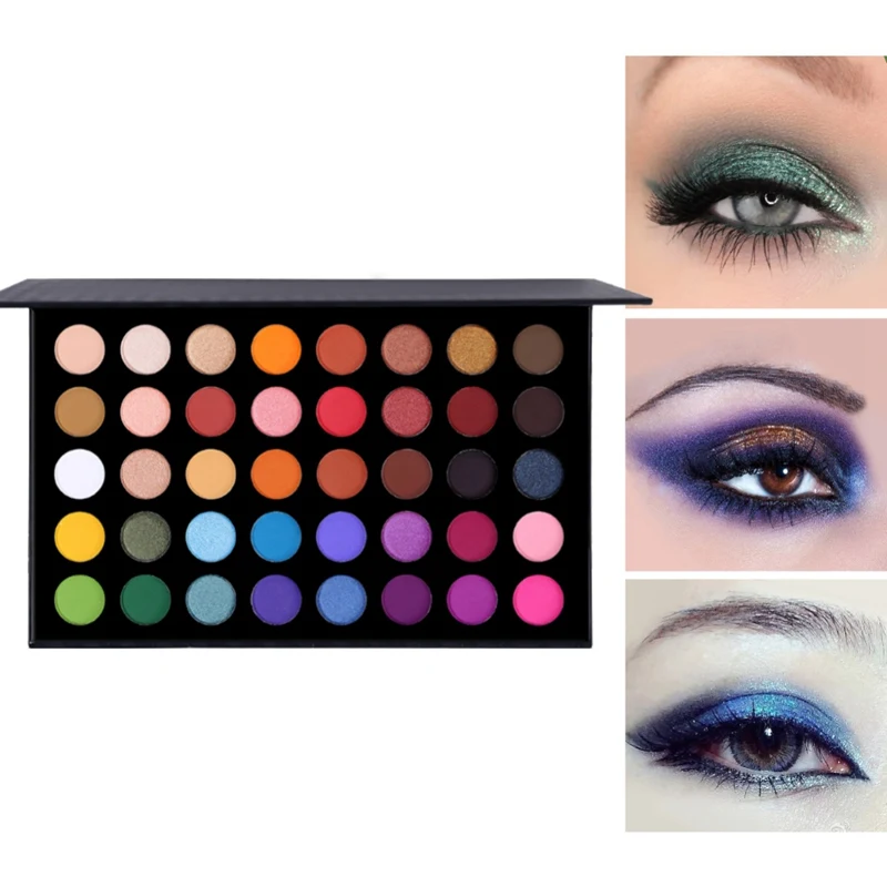 

40 Colors Eyeshadow Palette Makeup Palette Eye Shadow Powder Diamond Shimmer Matte Glitter Waterproof Satin