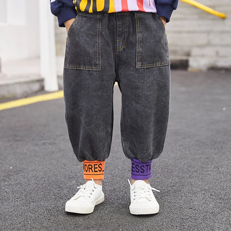 Джинсы-шаровары эластичные для мальчиков на возраст 6-13 лет | Мать и ребенок