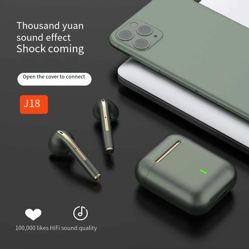 

NewTws J18 Bluetooth Earphones Touch Pop-up True Stereo Headsets Wireless Stereo Lightning Sport Bluetooth 5.0 3 Hours
