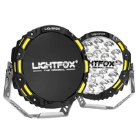 lightfox 7 inch round spotlight led driving lights for 4x4 offroad