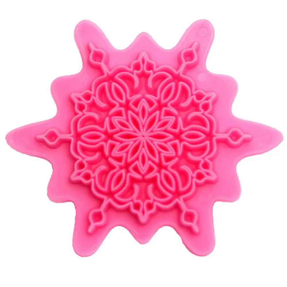 

4Pcs/lot Flower Shape Cake Embosser Lace Press Mold Biscuit Stamps Fondant Sugarcraft Cookie Cutter Kitchen Tools Bakeware