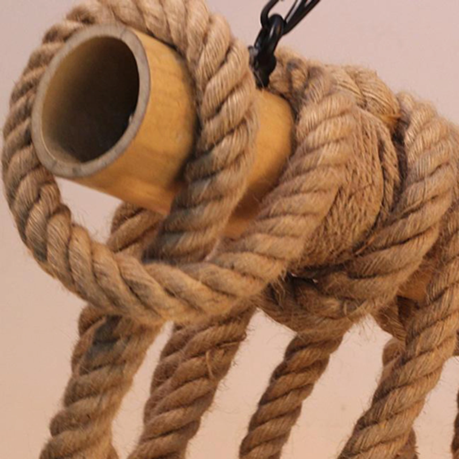 

Потолочный светильник в стиле ретро, лампа для кафе, веревочная лампа с 6 лампами E27