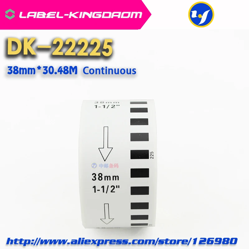 10 рулонов универсальный DK 22225 этикетка 38 мм * 30 48 м непрерывная Совместимость для