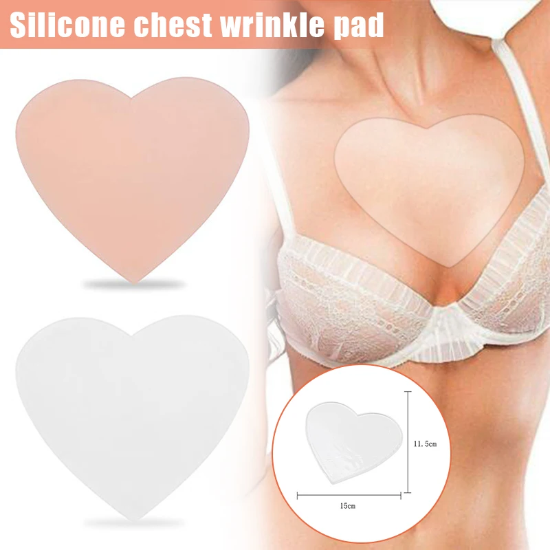 Silicone Reusable Heart Shape Anti Wrinkle Chest Pad Aging for Women Lady M2 | Красота и здоровье