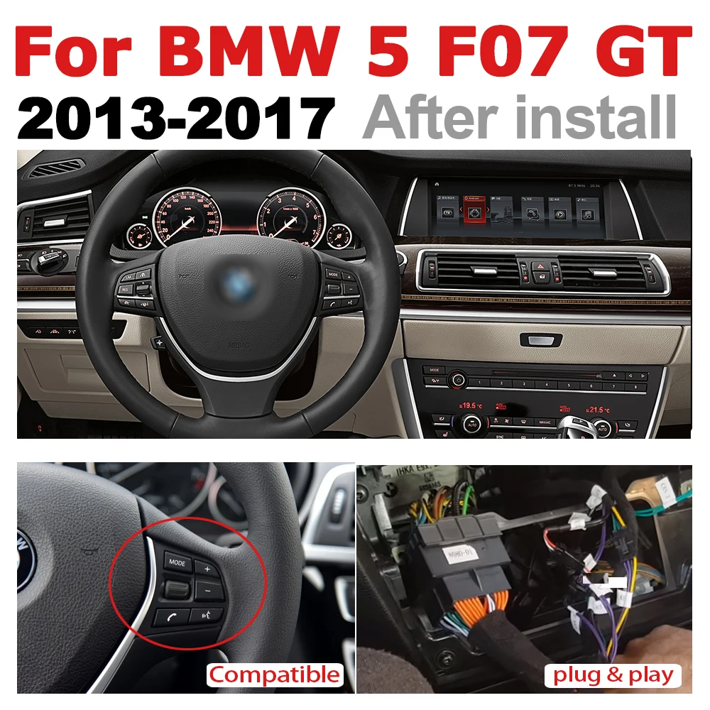 Car Android Radio GPS Multimedia Player For BMW 5 Series F07 GT 2013~2017 NBT Stereo HD Screen Navigation Navi Media | Автомобили и