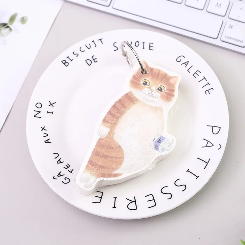 

1pc Cute Fat Orange Cat Notepad Snap Notes Memo Pads Papelaria Kids Students Kawaii Stationery School Office Supplies