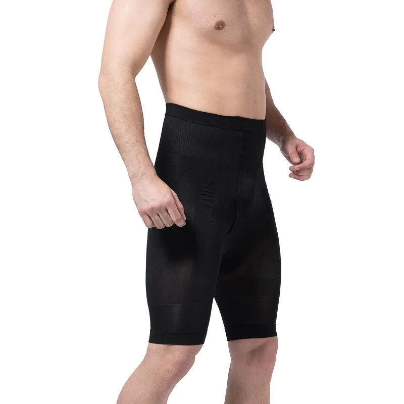 Мужские колготки с высокой талией штаны для похудения Корректирующее белье