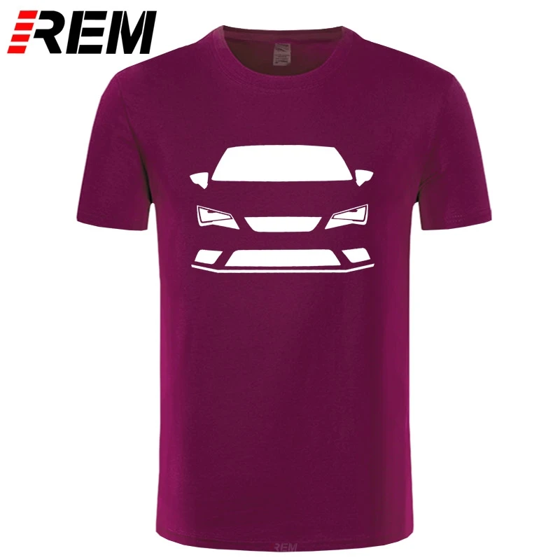 Рем Новая летняя мужская футболка Camiseta Blanca Seat Leon Fr cupra горячая распродажа |