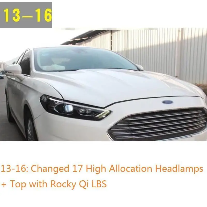 MODEL J Drl Luces Para Auto Assessoires светодиодные боковые поворотники Automovil фары Задние Автомобильные фары в сборе 13 14 15 16 для Ford Mondeo - Цвет: MODEL J