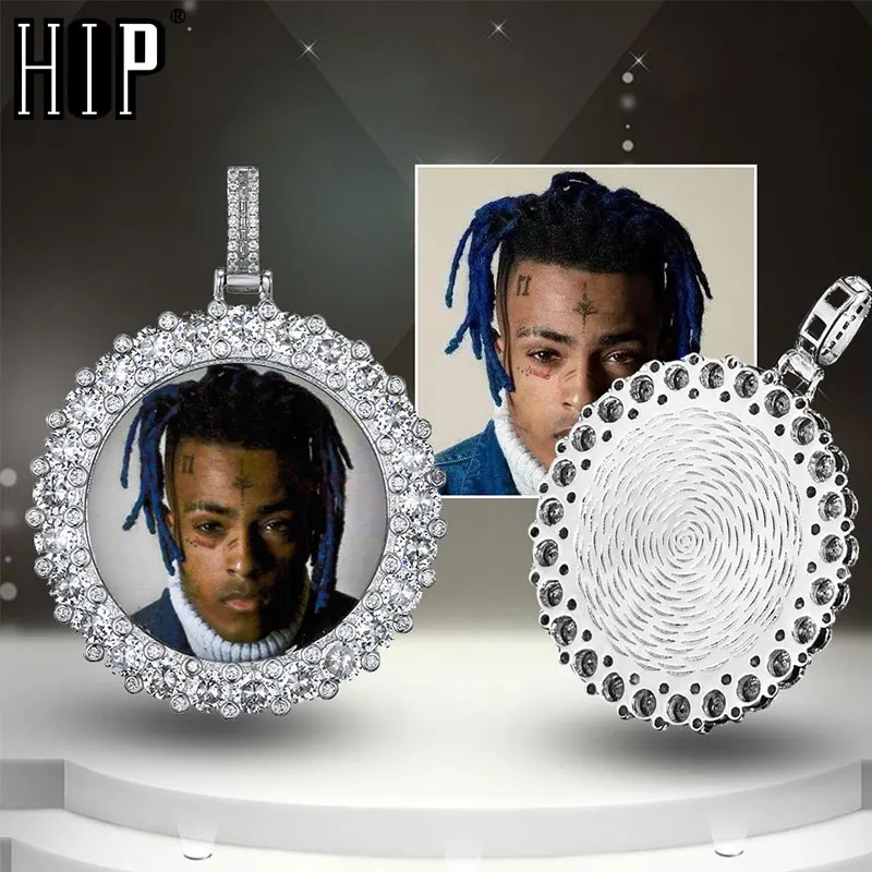 Ожерелья и подвески с большим камнем в стиле хип-хоп фианитом под заказ фото на