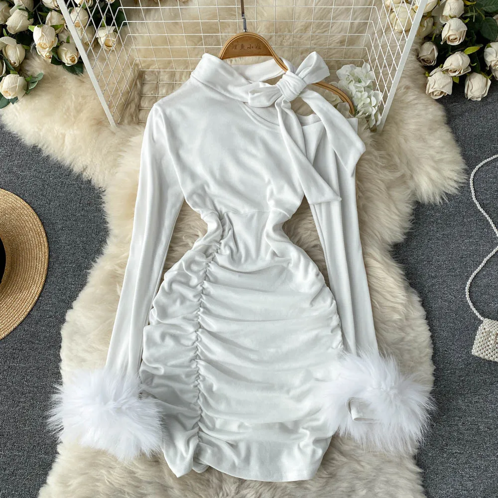 

VANOVICH European and American Design Temperament Strapless Strapless Hip Dress 2022 Spring and Autumn New Party Dress