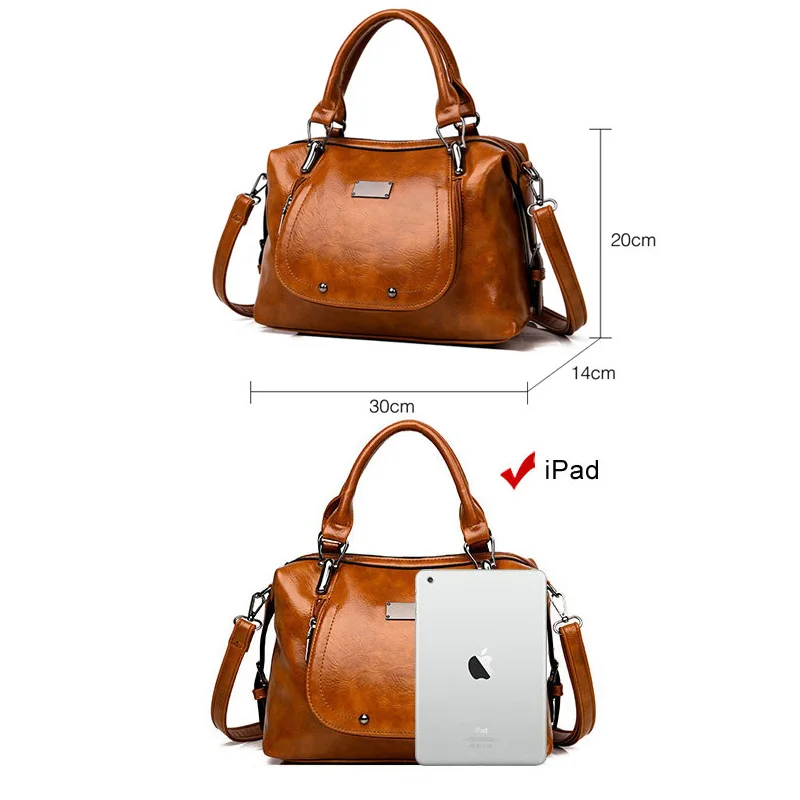 2021 винтажные сумки на плечо модные однотонные молнии для женщин большая