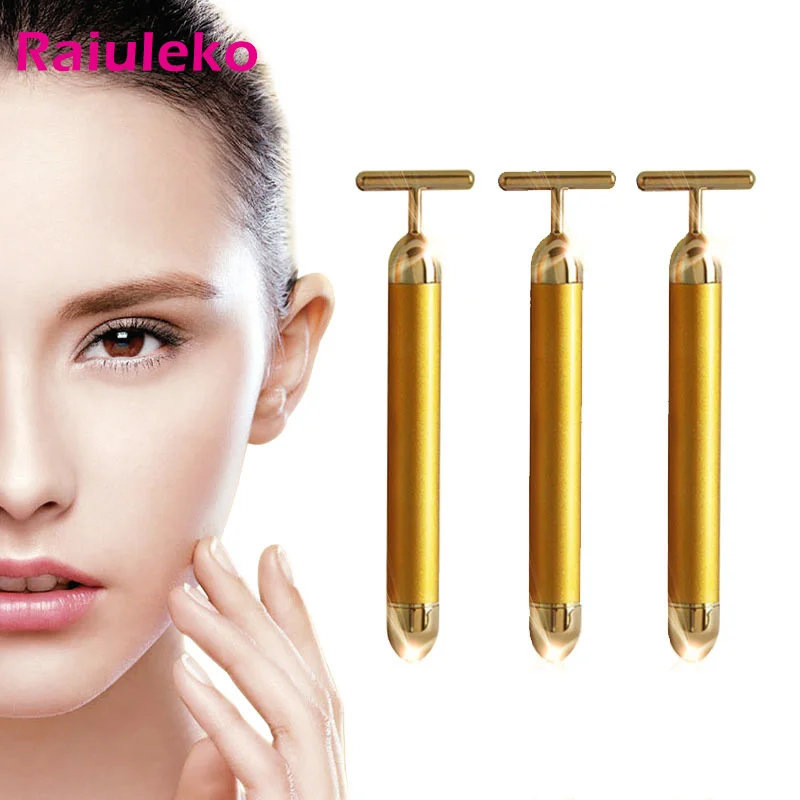 Роликовый массажер Energy Beauty Bar для похудения и лица устройство подтяжки кожи 24k