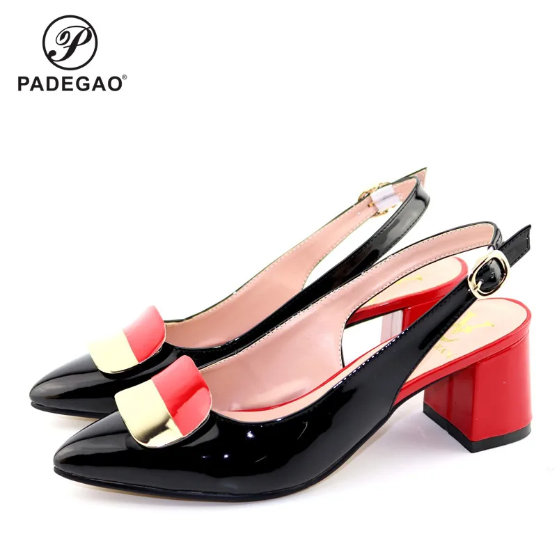 Пикантные женские туфли в нигерийском стиле без сумочки комплекте вечерние