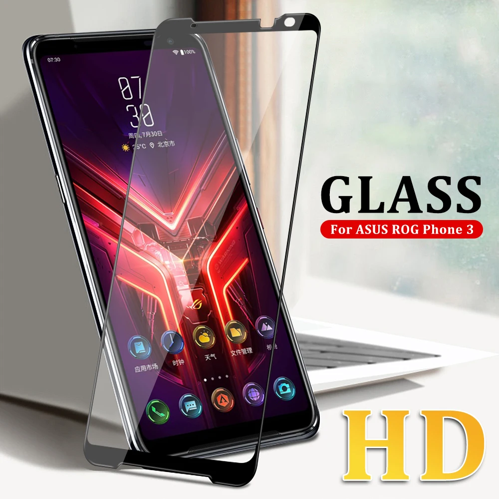

Tempered glass for For Asus ROG Phone 3 Screen Protective Film For ASUS ROG Phone 3 Full Cover Protective Screen protector Glass