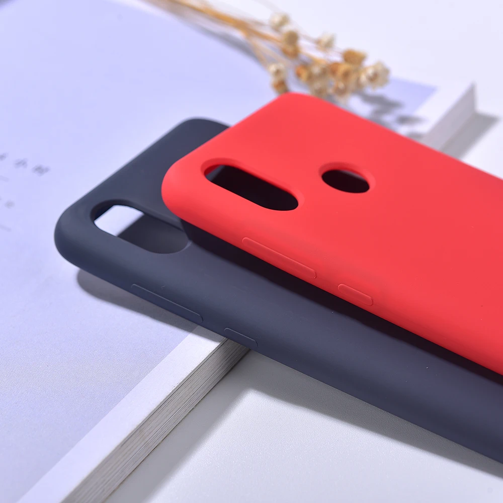 Чехол для Xiaomi Mi8 из жидкого силикона Водонепроницаемый Мягкий чехол ТПУ телефона