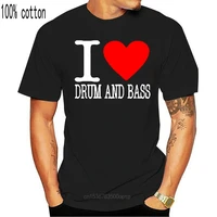 2021 new personalised t shirts i love drum and bass design men custom shirts tee shirts
