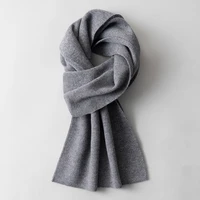 100 wool winter scarf men solid gray neck scarves classic business warm cashmere scarf male foulard bandana designer wraps