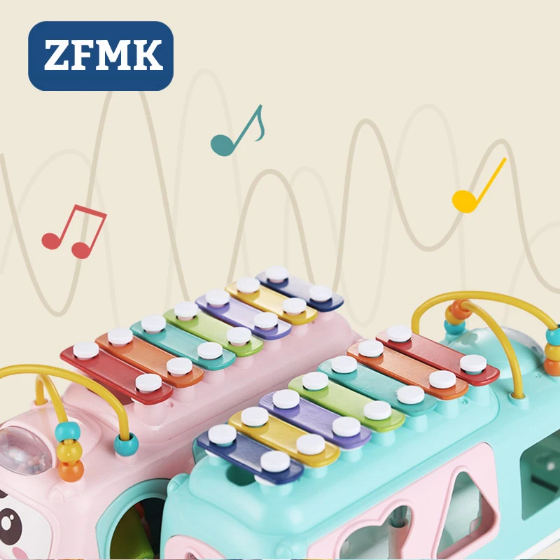 Интеллектуального школьный автобус игрушка Ксилофоны Игрушки для маленьких