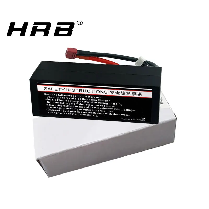 Аккумулятор HRB RC 11 1 В 8000 мАч 3S Жесткий Чехол lipo 100C с коннектором Trx Т-образной