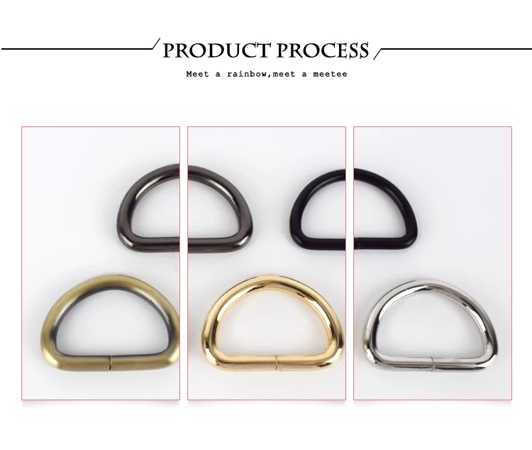 Meetee 10/30pcs 32mm Metal O D Ring Buckle Backpack Strap Hang Buckle DIY Luggage Hook Bag Hardware Decoration Accessories F4-6