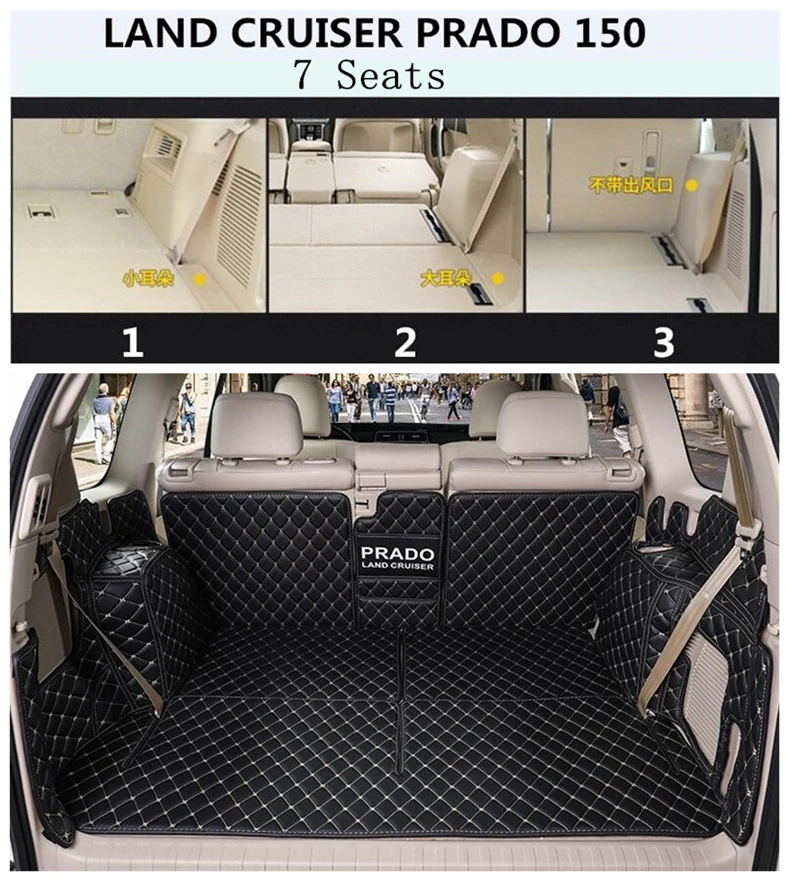 Для TOYOTA LAND CRUISER PRADO 150 FJ150 5 7 мест 2010-2021 полный задний багажник ЛОТОК лайнер Грузовой
