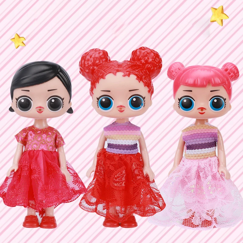 

20CM Full Body Silicone Baby Dolls Toys For Girls Big Eyes Makeup Doll Cute Princess Girl Dress Beauty Doll Birthday Gifts Kids