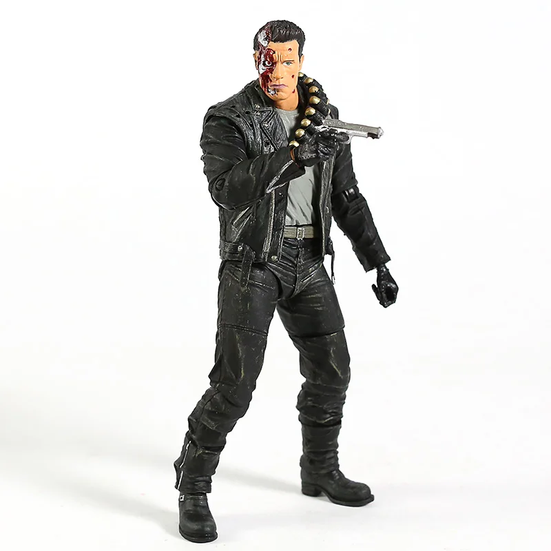 NECA Terminator 2: Judgment Day T-800 Arnold Schwarzenegger PVC Action Figure Collectible Model Toy 7" 18cm | Игрушки и хобби