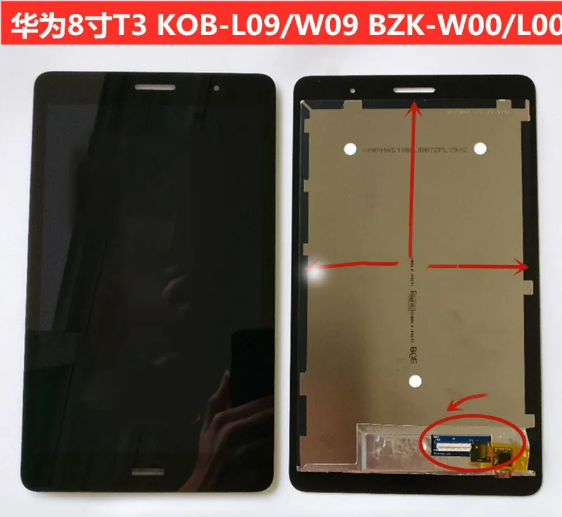 

Оригинал для Huawei MediaPad T3 8,0/KOB-W09/W09/KOB-L09/L00 запчасти, ЖК-экран и дигитайзер, полная сборка