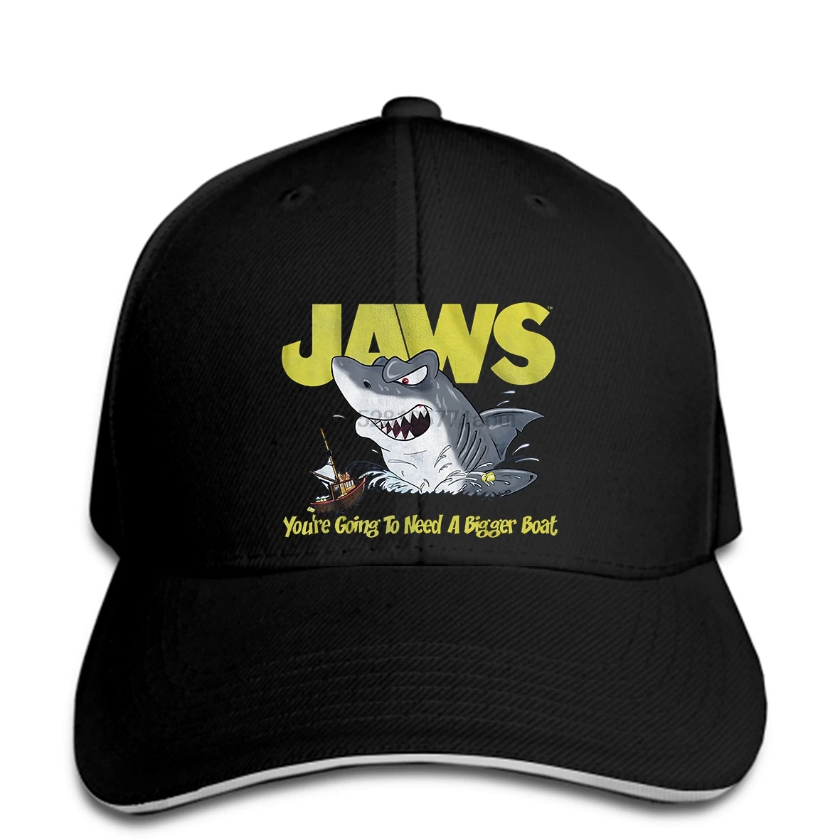 

Baseball cap Funny Men Print hat Women novelty snapback Jaws Cartoon Jaws Baseball caps