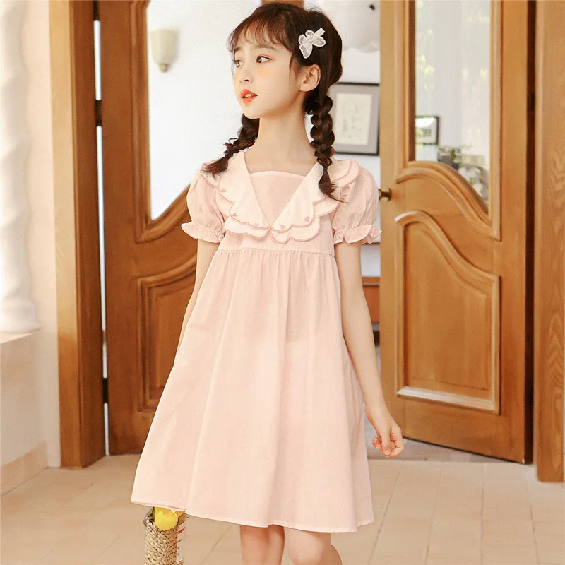 

Милое платье принцессы для девочек, модные Бальные платья с оборками для подростков, Детские повседневные праздничные платья для отдыха на ...