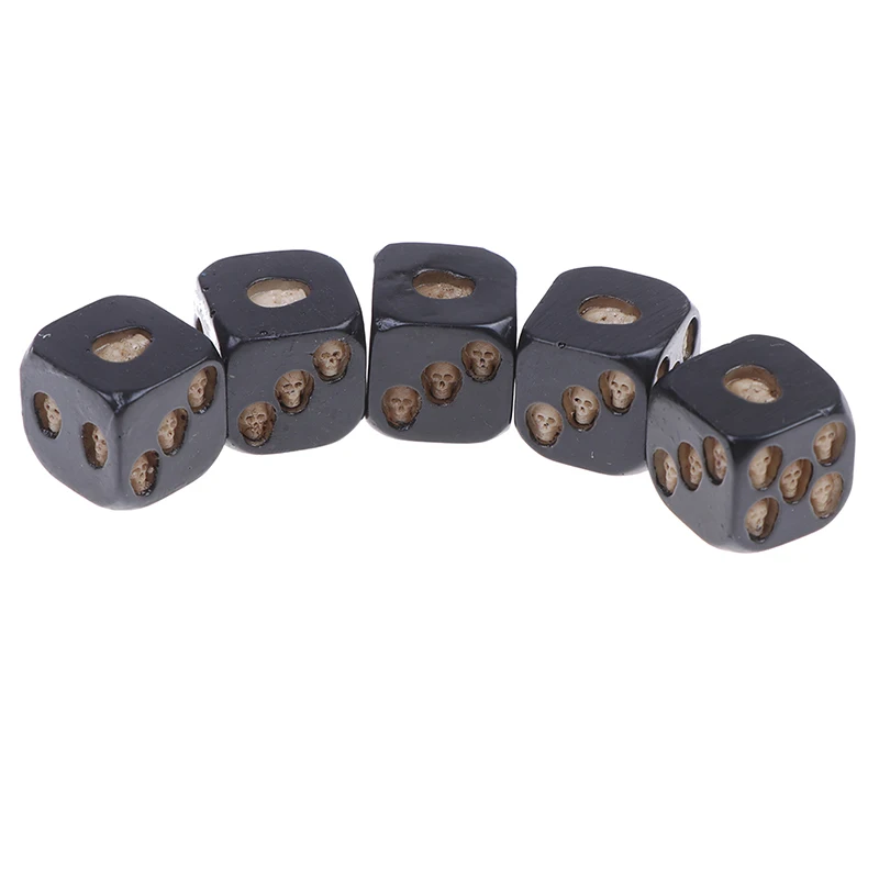 

5Pcs/set Club Pub Party Game Toys Creative Skull Bones Dice Six Sided Skeleton Dice Resin Dice for Children Adults