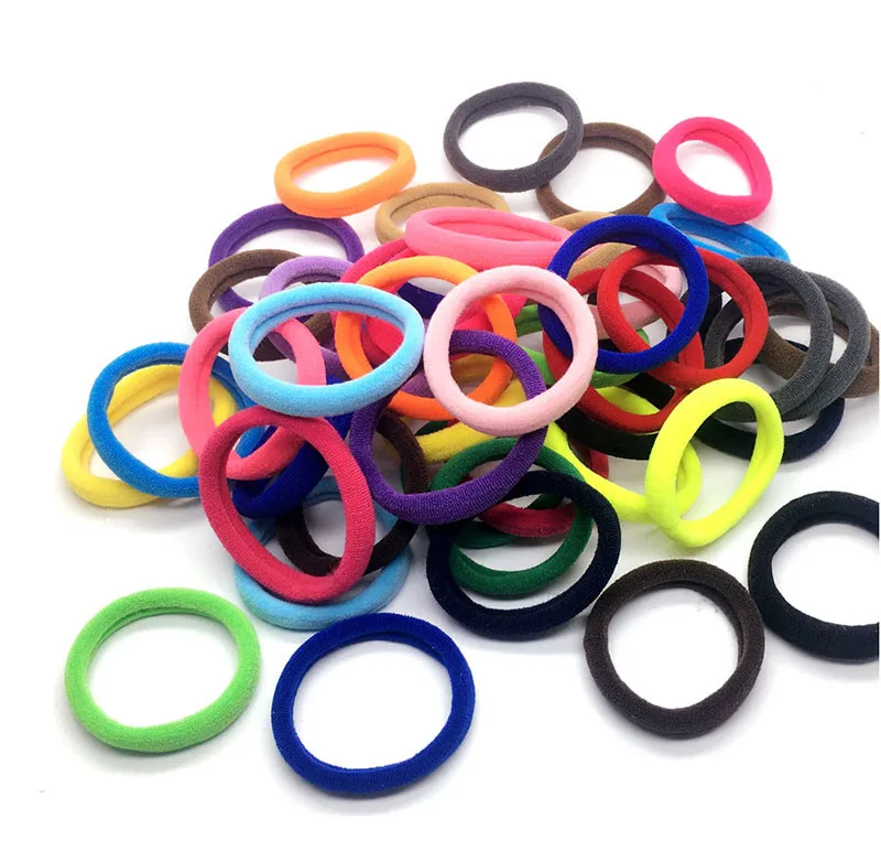 50 шт. резинки для волос девочек детей Веревка Аксессуары повязка резиновые на