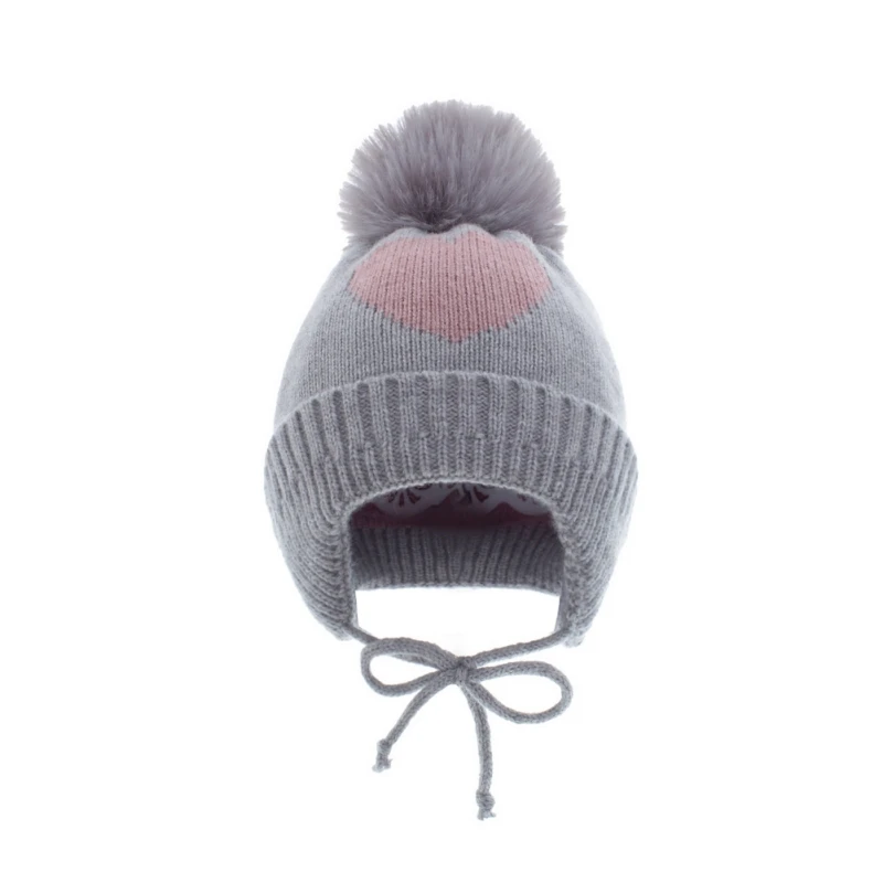 

Cute Thick Children's Boys And Girls Hat Outdoor Windproof Face Warmer Hat Fleece Lined Earflap Knitted For Girls