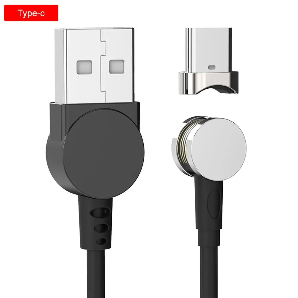 3 в 1 быстрая зарядка Магнитный зарядный кабель Micro USB/type C/IOS универсальное вращающееся зарядное устройство для телефона 180 градусов кабель для передачи данных