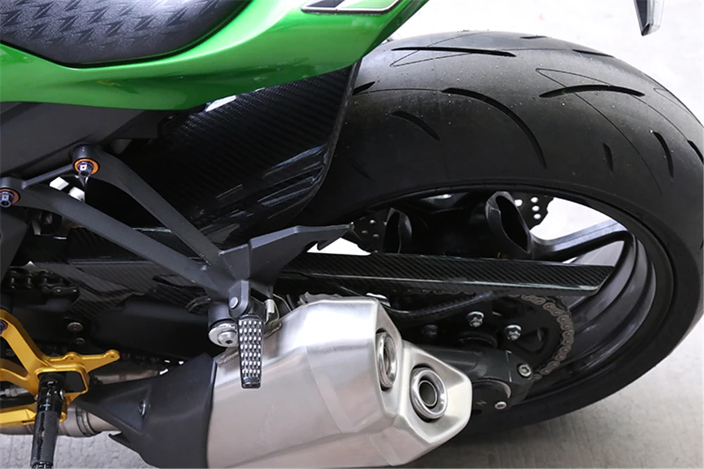 Мотоцикл из углеродного волокна цепи протектор Защитная крышка украшения