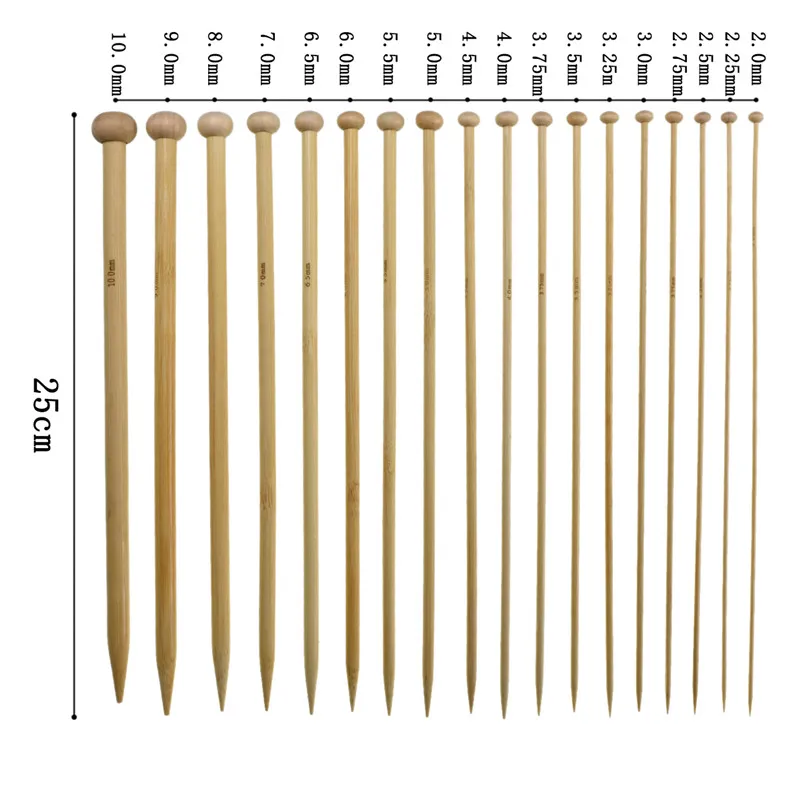 Крючки для вязания крючком набор игл 36 шт. Бамбуковые Спицы 12 крючки аксессуаров