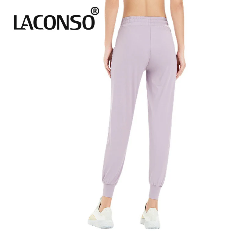 

LACONSO Women's Pants Leggings For Female Sports Yoga Fitness Joggers Running Workout Trousers Tights Push Up High Waist Fashion