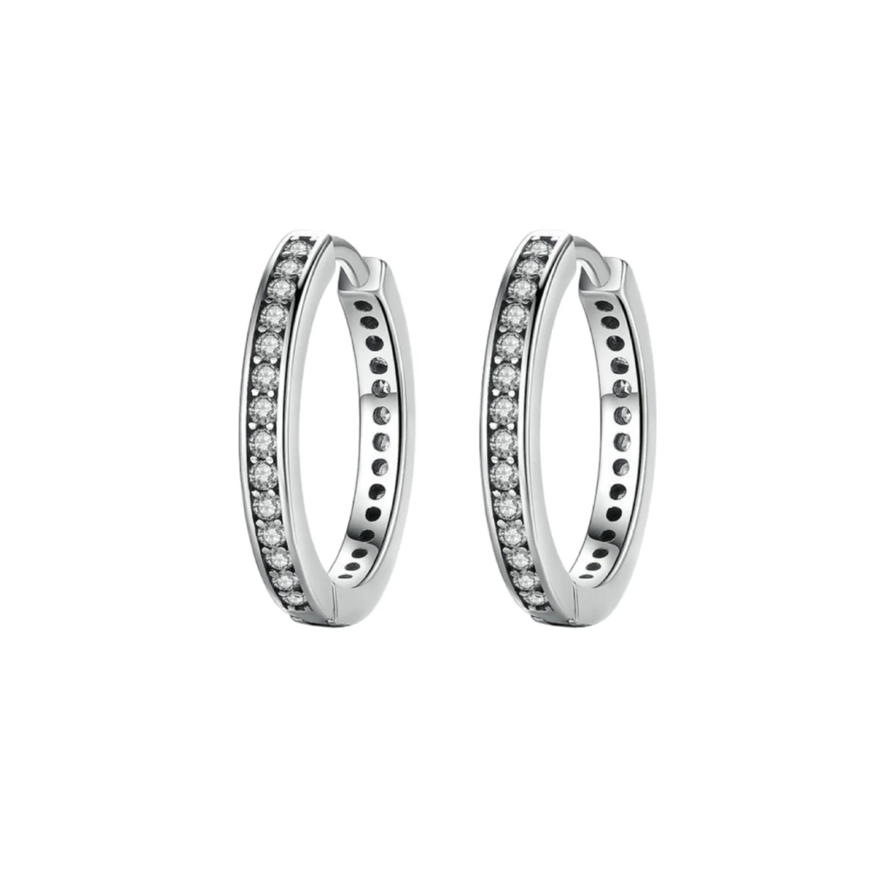 

Silver Earrings Real 925 Sterling Silver Asymmetrical Heart Hoop Earrings for Women Fashion Silver Earring Jewelry Gift