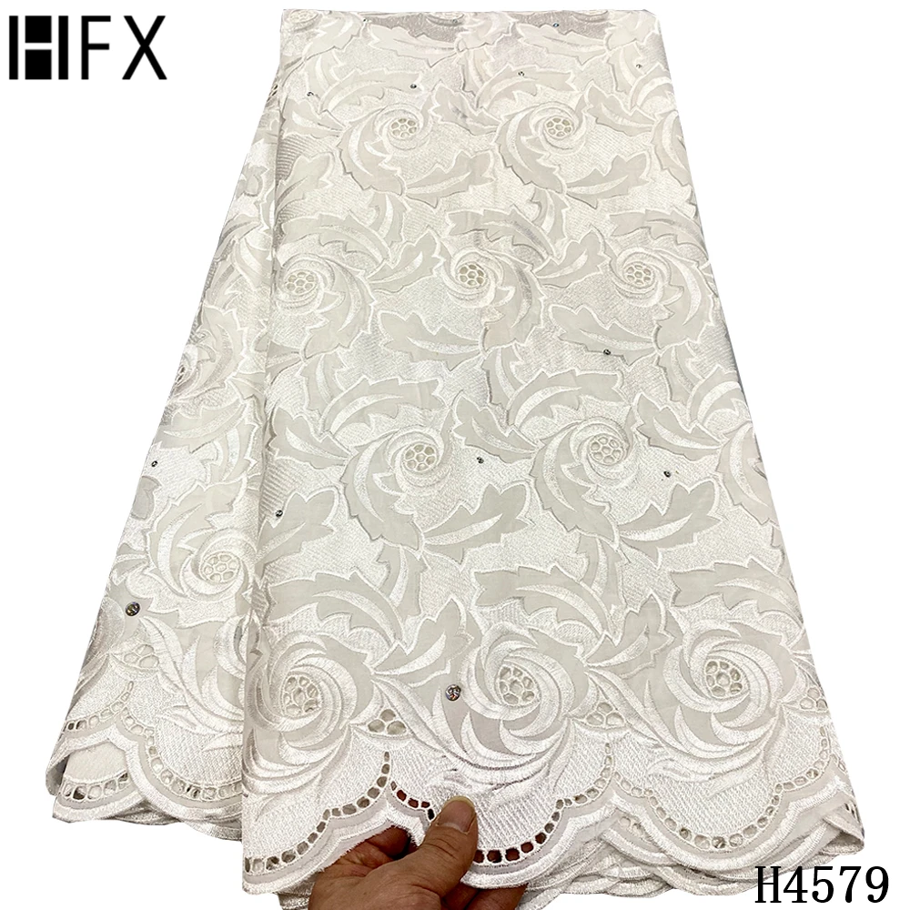 

HFX Lace Fabric Swiss Voile Cotton Fabric Brode Cotton African Lace Swiss Voile Lace in Switzerland Embroidered Lace Dubai Lace