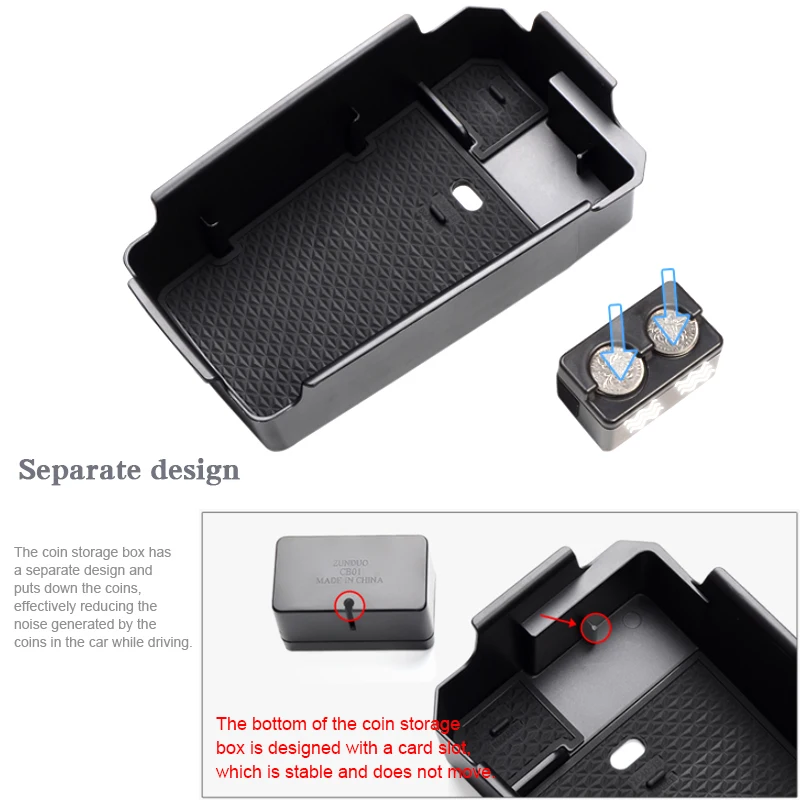 

Car Central Armrest Storage Box for Volvo XC40 Accessories Stowing Tidying Useful Auto Interior Accessories