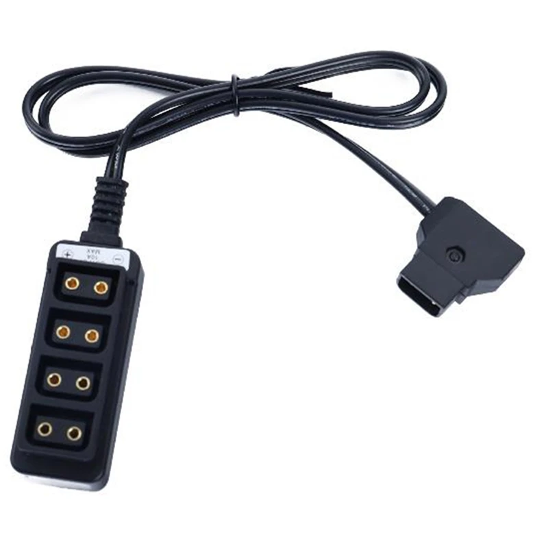 

Male D-Tap B Type Power Tap to 4-Port Female D-Tap P-Tap Hub Adapter Splitter for Photography Power